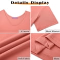thumbnail image 6 of MOSHU 3 Pack T-Shirts for Women Short Sleeve Summer Womens Tops Casual Women T-shirts Summer Outfits, 6 of 9