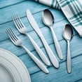 thumbnail image 5 of Mainstays Breck 20-Piece Stainless Steel Silver Flatware Set, Service for 4 Adults, 5 of 17