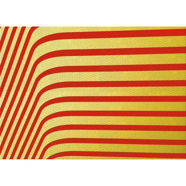 Ahgly Company Tapis d'Intérieur Lavables en Machine Rectangle Transitionnel Jaune Banane, 2' x 3'