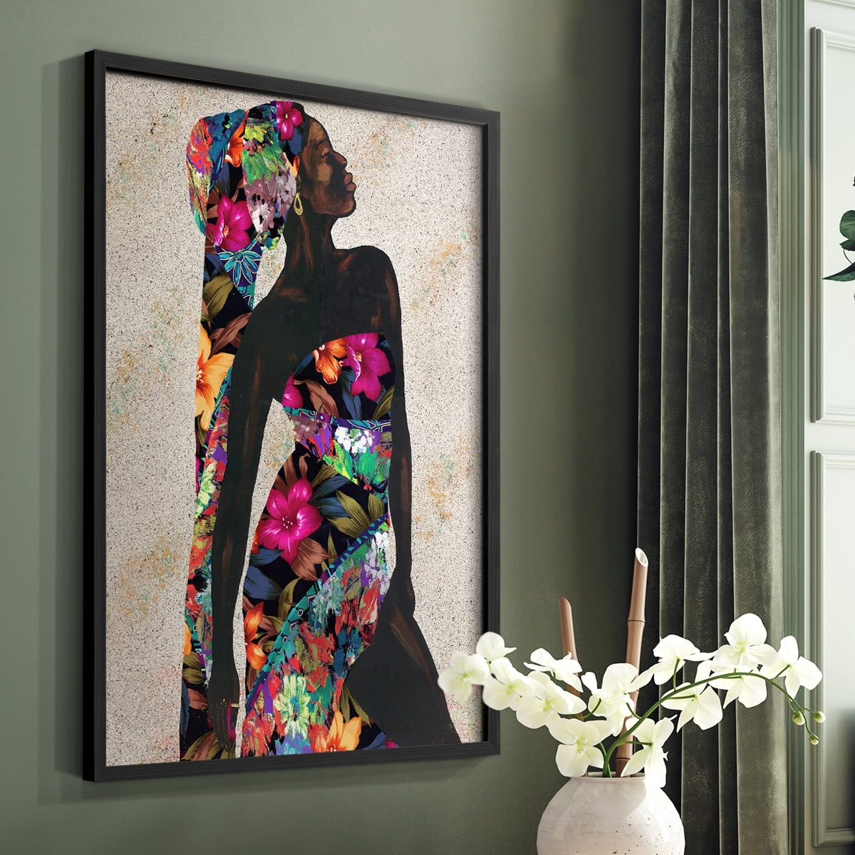 Woman Strong I Framed Print - Solid Wood in Single Picture Frame Solid Wood 2 Framed Print