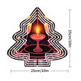 thumbnail image 7 of Metal Hanging Christmas Tree Wind Decorations - Vibrant Abstract Patterns with Warm Glow for Garden Spinners Perfect for Holiday Decor, 7 of 7