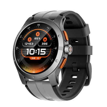 2026 Smart Watch with Standalone GPS Offline Maps 5ATM Waterproof 1.43 AMOLED 14-Day Battery 100 Sports Modes, for Android iOS Men Women Black