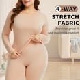 thumbnail image 4 of COMFREE Plus Size Women Thermal Underwear Long Johns Base Layer Top and Bottom Sets for Cold Weather, 4 of 7