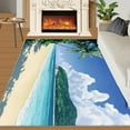 thumbnail image 3 of Beach Theme Rugs for Bedroom - 5x6ft, Tropical Palm Trees Area Rugs for Living Room, Tropic Ocean Carpet, Ultra Soft Washable Rug, Beach Carpet Home Decor & Gifts, 3 of 7
