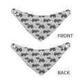 thumbnail image 3 of Naloa Gray Tractor Dog Bandana Large and Small-Dog Scarf Bib Handkerchief Accessories for Dogs and Cats(S-L)-Medium, 3 of 5