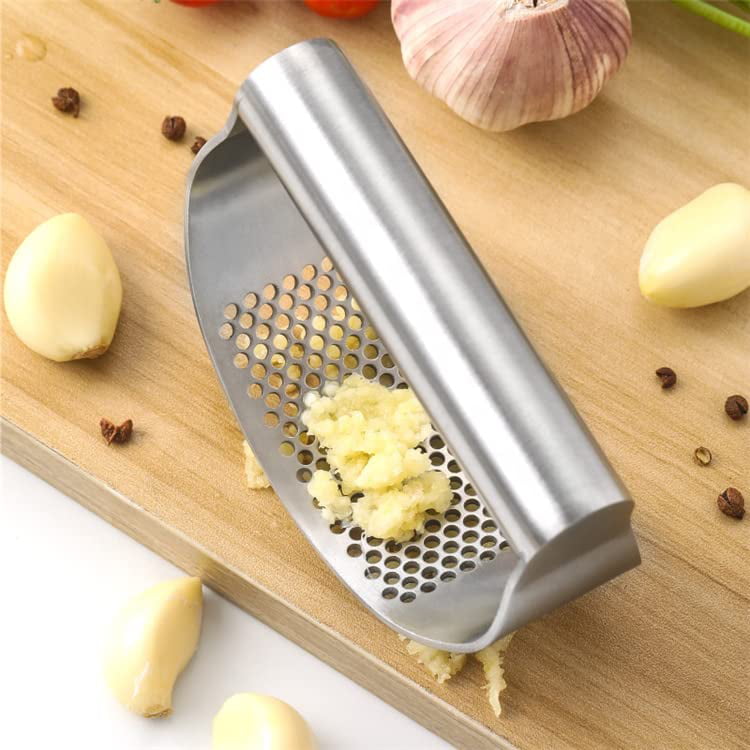 Stainless Steel Garlic Press Manual Garlic Mincer Garlic Chopping Tool -  SmarteLiving