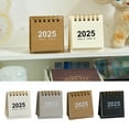 BASHI 2025 Mini Desk Calendar Small Desktop Standing Flip Monthly