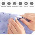 thumbnail image 3 of Anti-slip Bath Mat, Square Shape Shower Mat Mildew Resistant PVC Bathtub Mat with Suction, 3 of 5