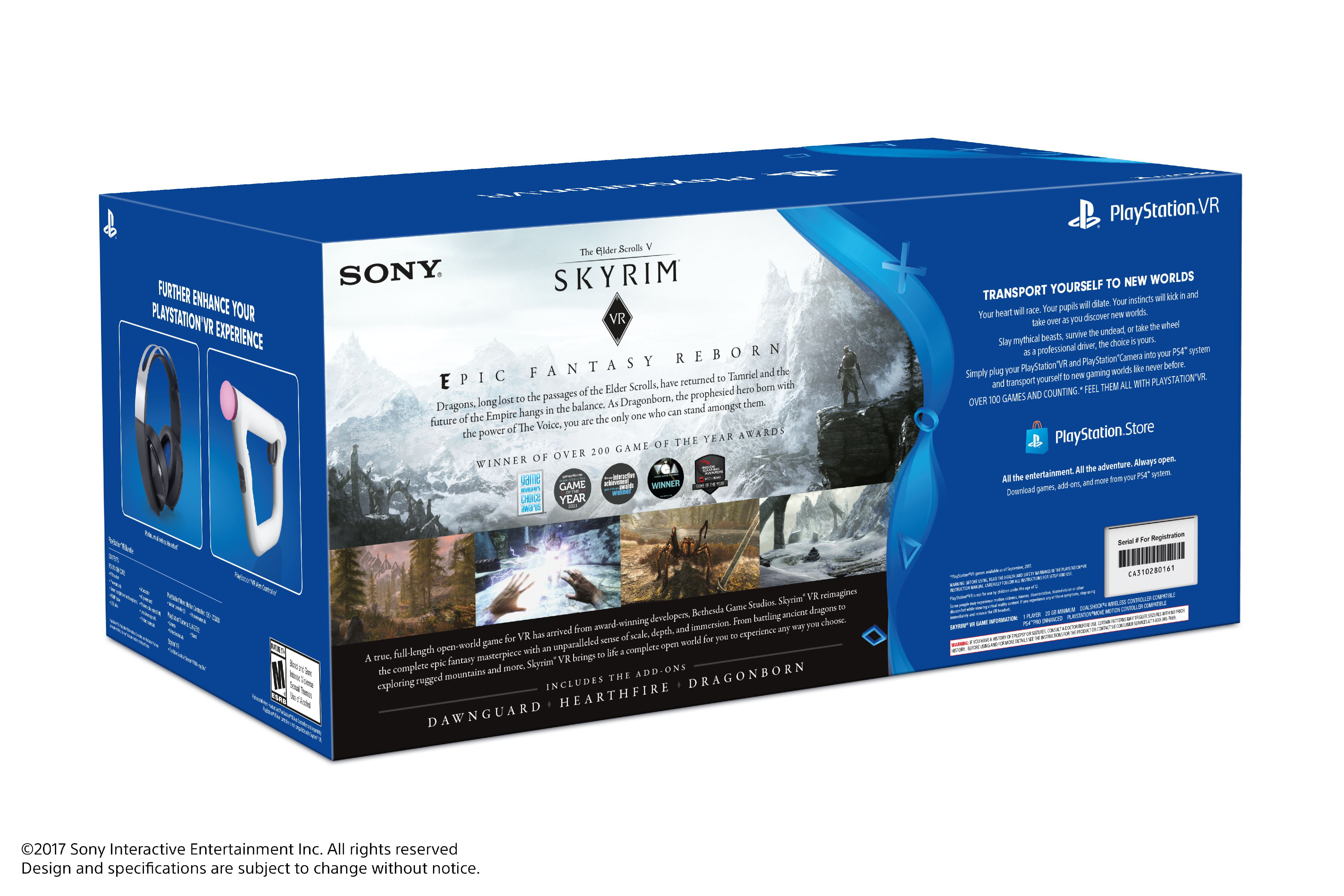 Bestået håber fårehyrde Sony PlayStation VR, The Elder Scrolls V: Skyrim VR Bundle, 711719513209 -  Walmart.com