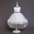 thumbnail image 4 of GYRATEDREAM Princess Girls Dress for Wedding Birthday Party with Train Size 3-10 Years, 4 of 11