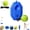 Square+1pc ball, variant on Single Player Tennis Trainer, Elastic Rebound Ball, Portable Tennis Practice Gear for Backyard & Outdoor