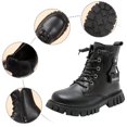 thumbnail image 4 of Lujianch Children Shoes Comfortable Soft Soled Short Boots Fashionable Outdoor Velvet Warm Princess Leather Boots Sparkly Girls Boots, 4 of 5