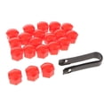 thumbnail image 6 of jiaping 2x20Pcs Car Truck Wheel Tyre Center Hub Screw 19mm Protect Cap , Red, 3 Pcs, 6 of 9