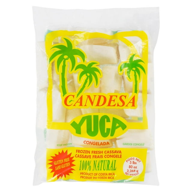 Candesa Yuca Frozen Fresh Cassava 5lb, 5 lb
