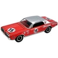 thumbnail image 4 of Ford F-350 Ramp Truck with 1967 Mercury Trans Am Cougar #15 Parnelli Jones Red with Silver Top "ACME Exclusive" 1/64 Diecast Model Cars by Greenlight for ACME, 4 of 5