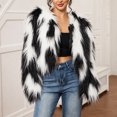 thumbnail image 6 of cocolona Womens Cropped Coat Fuzzy Long Sleeve Crew Neck Jacket Winter Warm Trendy Outfits, 6 of 6