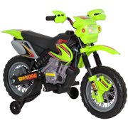 Best Choice Products Kids 6V Electric Ride On Motorcycle Dirt Bike w Training Wheels (Green) by Best Choice Products