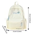 thumbnail image 3 of Weebloom Large School Backpack For Kids Girls Cute Letter Printed Large Capacity Lightweight Travel Bookbag Middle High School College White, 3 of 7