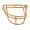 Color: Gold, variant on VENGEANCE ROPO-TRAD-NB FACEMASK Carbon Steel / Navy