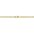 thumbnail image 4 of 10K Yellow Gold 2mm Handmade Diamond Cut Rope Chain 22 Inch, 4 of 5
