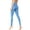 AQUA, variant on Women's Peached Front Seamless Leggings with Inner Pocket Full-Length Yoga Pants XXL AQUA