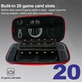 thumbnail image 3 of Carrying Case for Nintendo Switch 2(2025), Hard Shell & Waterproof Portable Travel Carry Case Game Storage Bag with 2 Screen Protectors, Black, 3 of 7