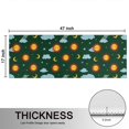 thumbnail image 5 of Kitchen Rugs Sets Of 2,Green Sun Moon Cloud Planet Pattern Anti Fatigue Kitchen Mat Rugs Non Slip Washable,Decorative Kitchen Floor Mats for Kitchen,Sink,Laundry,17"X47", 5 of 5