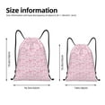 thumbnail image 2 of Fuzoiu Ribbon Bow Print Drawstring Backpack for Gym, Travel, Yoga,Sports Sackpack String Bag for Women Men-Small, 2 of 6