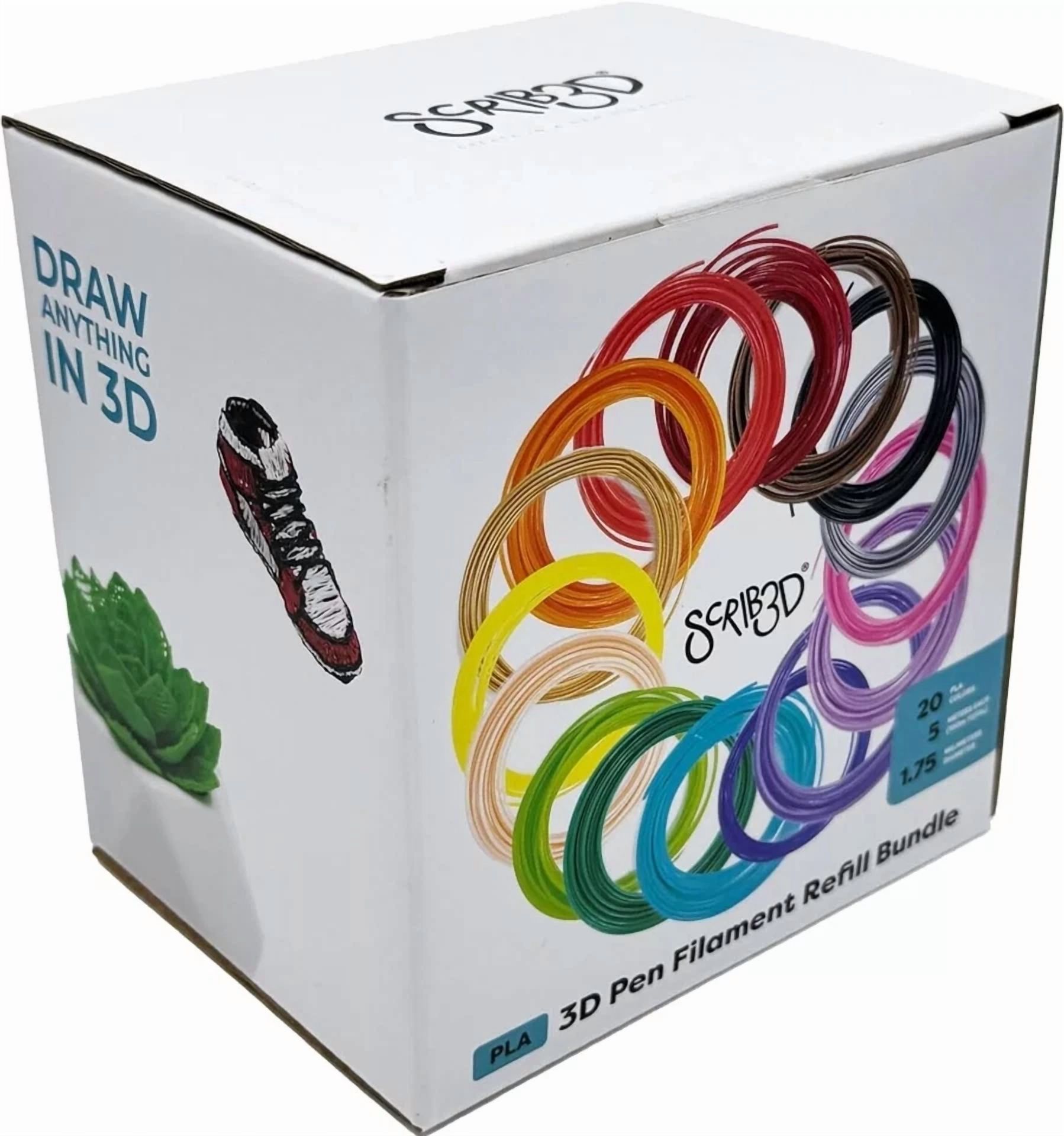 BUTTERFLY- 20 Color 3D Pen Filament Refills - 16Ft Each, 1.75Mm Pla For Most Pens