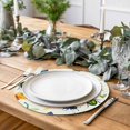 thumbnail image 2 of Spring Butterfly Dragonfly Round 13 Inch Placemats Set of 8, Beige Botanical Floral Rustic HeatResistant Non Slip Place Mats for Dining Table, Wipeable Braided Kitchen Table Mats for Housewarming, 2 of 9