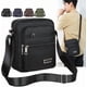 thumbnail image 2 of Bandolera de lona para hombre, bandolera para hombre, bolsa cruzada, color negro, 2 of 3