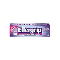 Effergrip Denture Adhesive Cream, Zinc Free Formula - 1.5 Oz, 2 Pack ...