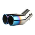 thumbnail image 1 of Car Exhaust Tip Stainless Steel Dual Tailpipe Throats Muffler Exhaust Tip Auto Modification Supplies, 1 of 9