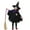 B(Cape + Hat + Broom), variant on Usaibhir Witch Cloak Black Cloak Costume Kids Hooded Cloak Halloween Performance Costumes Spooky Trick or Treating Cosplay Poncho 2-15 Years