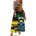 thumbnail image 1 of Nuevo MONACO; Vestido sin mangas con estampado de autos del Gran Premio vintage Vestido de mujer Ropa de mujer de verano Vestido de fiesta, 1 of 7