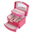 thumbnail image 1 of Greensen 3 Layers Jewelry Necklace Ring Storage Box Case Lady Gift Home Supplies ,Jewelry Box, 3 Layers Jewelry Box, 1 of 4