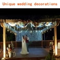 thumbnail image 3 of Kwaiffeo Christmas Lights Outdoor, Meteor Shower Lights Falling Rain Lights 12 inch 8 Tube Snow Falling Icicle Cascading Lights for Xmas Tree Halloween Decoration Wedding Party, UL Plug, White, 3 of 11