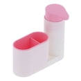 thumbnail image 1 of Shower Organizer Bathroom Storage Rack Desktop Toothbrush Spong Container with Soap Dispenser for Bathroom Shower Kitchen ToiletPink, 1 of 14