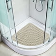 thumbnail image 4 of JingChun Clearance Under $2.00 Corner Shower Mats Bath Mat with Suction Cups and Drains Holes Quickly Dry Antis Slip Bathmat Washable Shower Stall Mats for Bathroom, 4 of 6