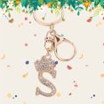 thumbnail image 3 of Llavero Cristal Brillante Con Letras Metal Portátil para Regalos Monedero Bolsos, 3 of 8