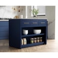 thumbnail image 3 of Elegant Kitchen and Bath 48 inch Kitchen Island in Blue, 3 of 10