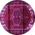 thumbnail image 1 of Ahgly Company Indoor Round Persian Pink Traditional Area Rugs, 7' Round, 1 of 4