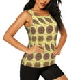 thumbnail image 2 of Fotbe Bohemia Womens Loose Fit Casual Flowy Slim-Fit Tank Tops Athletic Round Neck Trendy Sleeveless Summer Tops for Gym and Yoga-XX-Large, 2 of 9