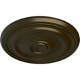 thumbnail image 3 of Ekena Millwork 15 7/8"OD x 1 1/2"P Kepler Traditional Ceiling Medallion (For Canopies up to 3 3/4"), Hand-Painted Green Gold, 3 of 5