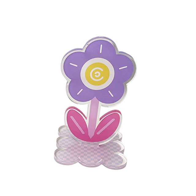 Soporte para notas con clip para colocar tarjetas, soporte para notas de escritorio, soporte para tarjetas postales Violeta