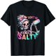 thumbnail image 1 of Don't be salty Oversized T-Shirt – Neon Pastel Hair Bun and Sassy Quote for Summer, 1 of 6