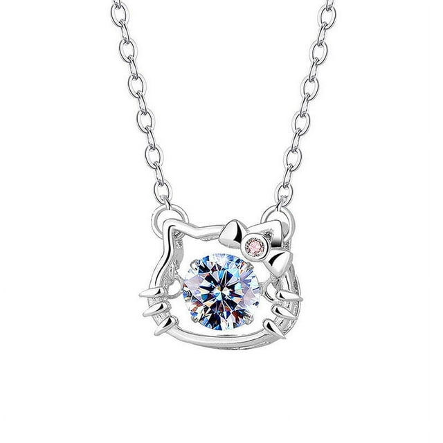 sterling silver contour pendant necklace, girl's jewelry 18 necklace, fashionable accessory necklace, can be the gift for girls.
