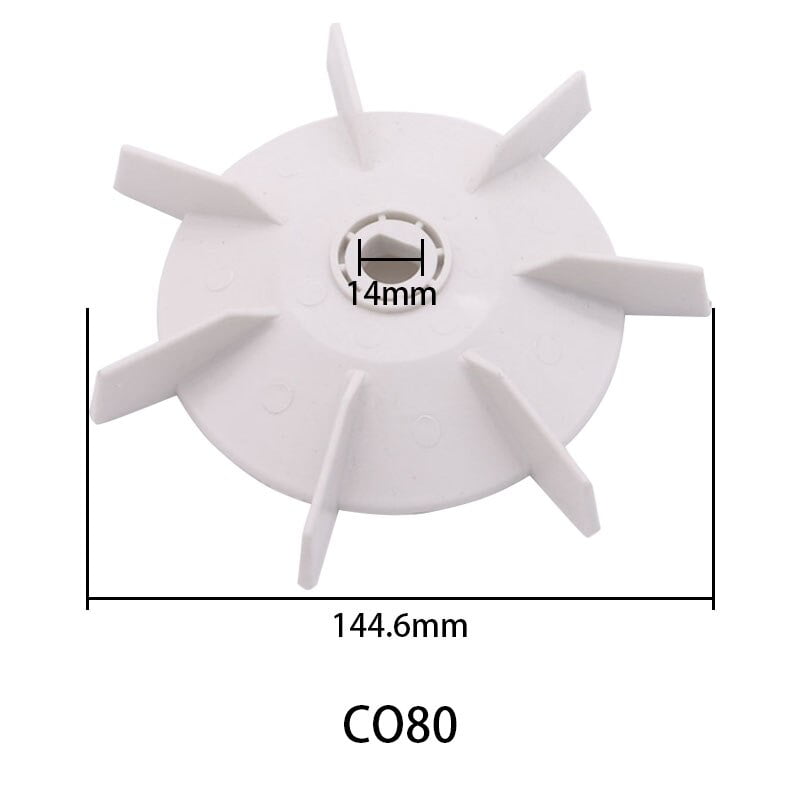 102 130 144 186 187mm Singlephase motor plastic fan blade Air pump fan