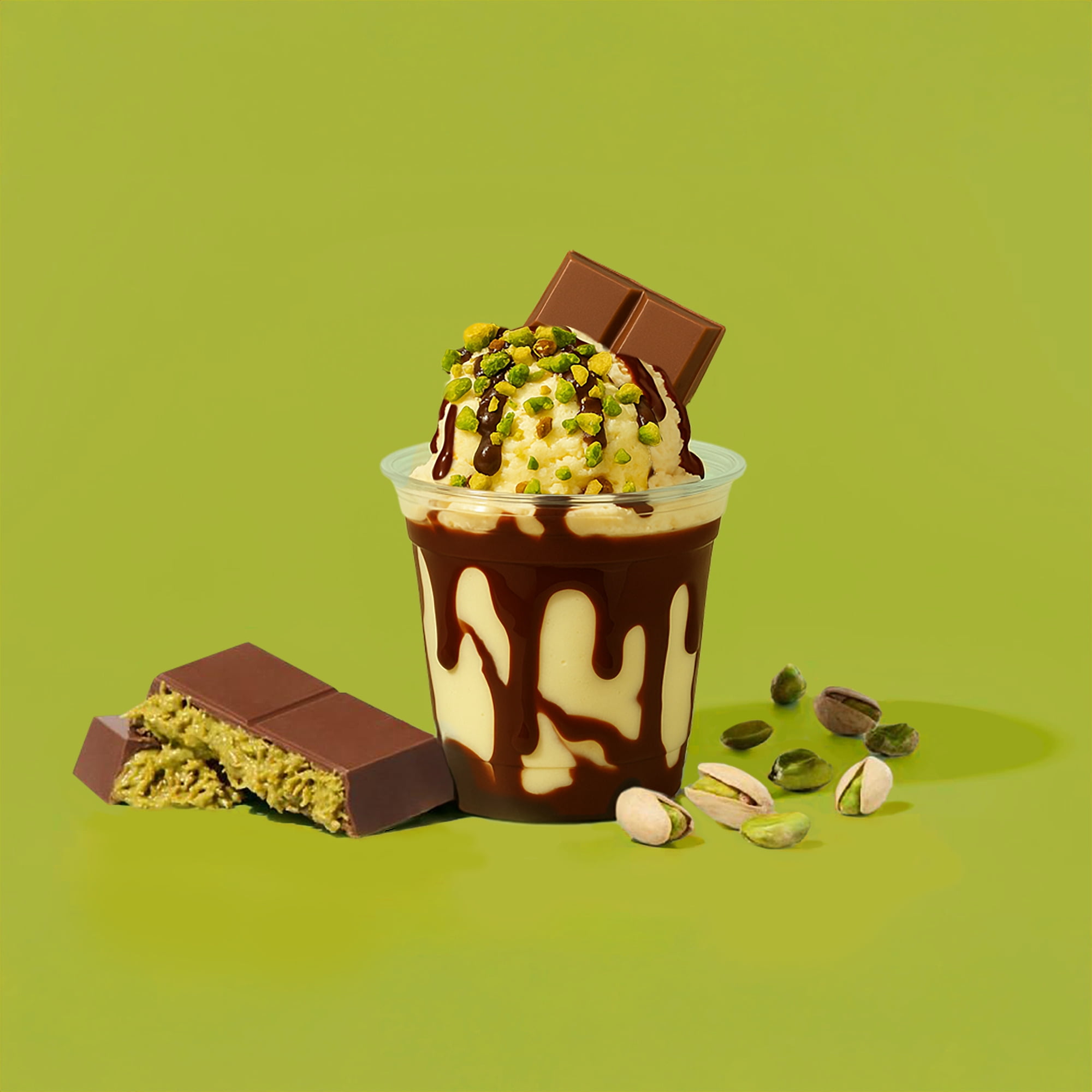 Leonessa Dubai Chocolate Bar with Pistachio Kunafa, Made with Belgian Chocolates, 3.5 oz 2-Pack