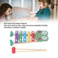 thumbnail image 3 of Wood Xylophone, Multicolour Baby Percussion Musical Instruments Toys For Preschool Learning, 3 of 8